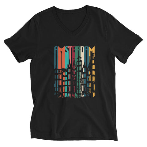 AMSTERDAM T-SHIRTUnisex Short Sleeve V-Neck T-Shirt